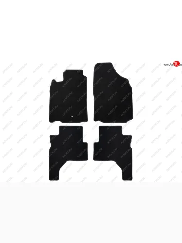 Коврики салона (текстиль) Klever Econom (Чёрные) Mitsubishi Pajero Sport  PA (1996-2008) дорестайлинг, рестайлинг