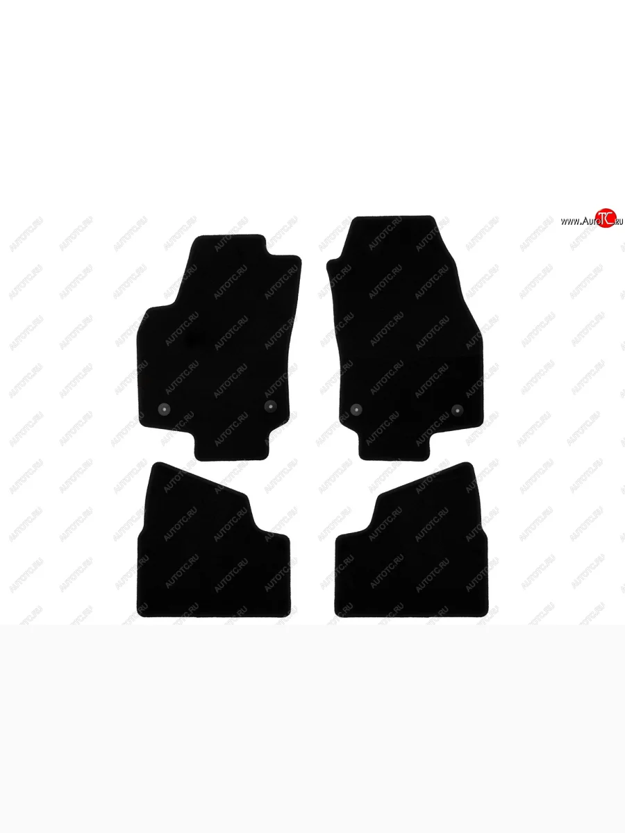 Коврики салона (текстиль) Klever Econom Opel Astra H седан дорестайлинг (2004-2007) (Чёрные)  с доставкой в г. Керчь