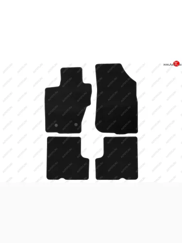 Коврики салона (4WD, текстиль) Klever Econom (Чёрные) Renault Duster HS дорестайлинг (2010-2015)