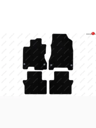 Коврики салона (текстиль) Klever Econom (Чёрные) Renault Koleos 1 Phase 2 (2011-2013)