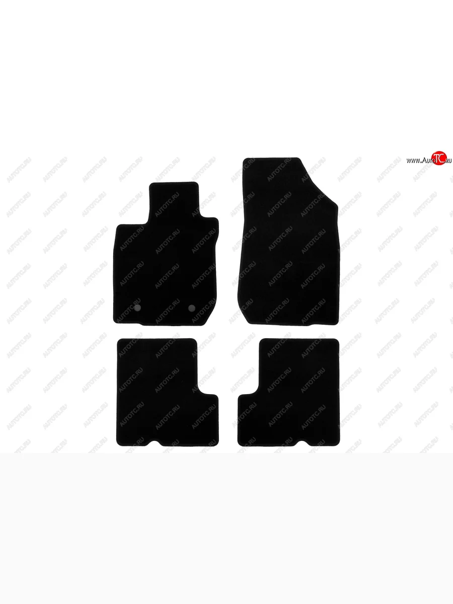 Коврики салона (текстиль) Klever Econom Renault Logan 1 дорестайлинг (2004-2010) (Чёрные)  в Самаре Самарской области