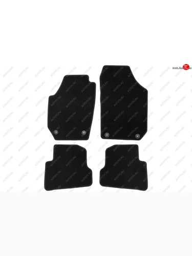Коврики салона (текстиль) Klever Econom (Чёрные) Skoda Fabia Mk2 хэтчбэк рестайлинг (2010-2014)