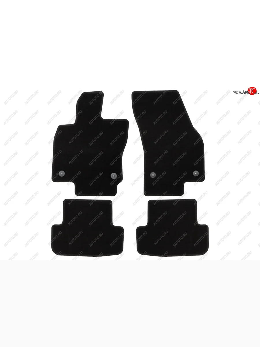 Коврики салона (текстиль) Klever Econom  Skoda Karoq (2020-2025) NU7 (Чёрные)  в Самаре Самарской области