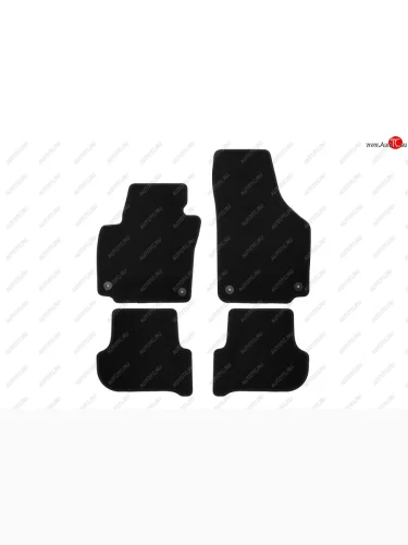 Коврики салона (текстиль) Klever Econom (Чёрные) Skoda Yeti (2009-2013)