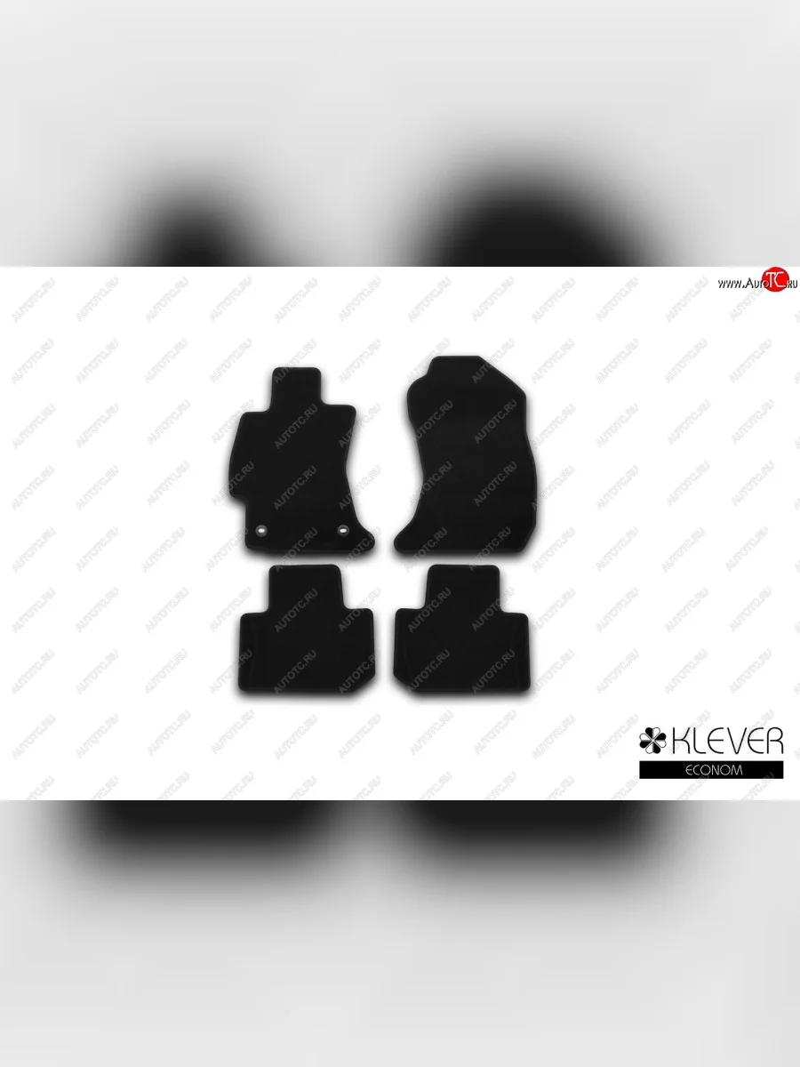 Коврики салона (текстиль) Klever Econom Subaru Forester SJ дорестайлинг (2012-2016) (Чёрные)  в Самаре Самарской области