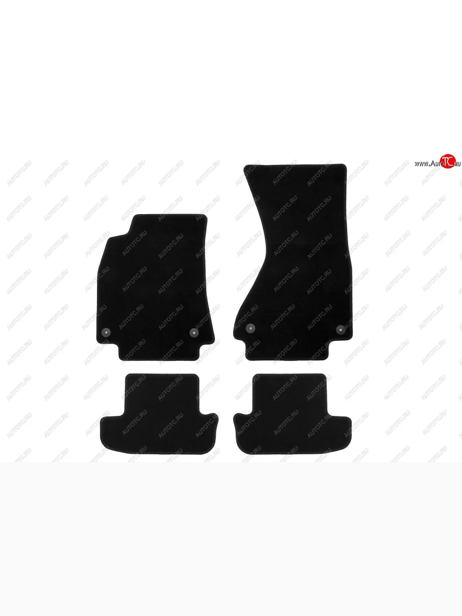 Коврики салона (текстиль) Klever Econom Audi RS6 C6 универсал (2007-2010) (Чёрные)  с доставкой в г. Пермь