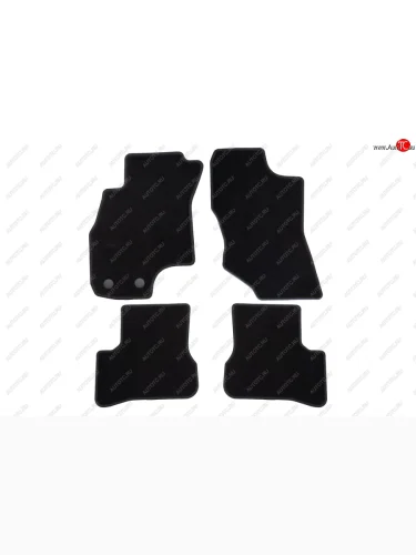 Коврики салона (текстиль) Klever Econom (Чёрные) Hyundai Accent 2 LC седан дорестайлинг (ТагАЗ) (1999-2012)