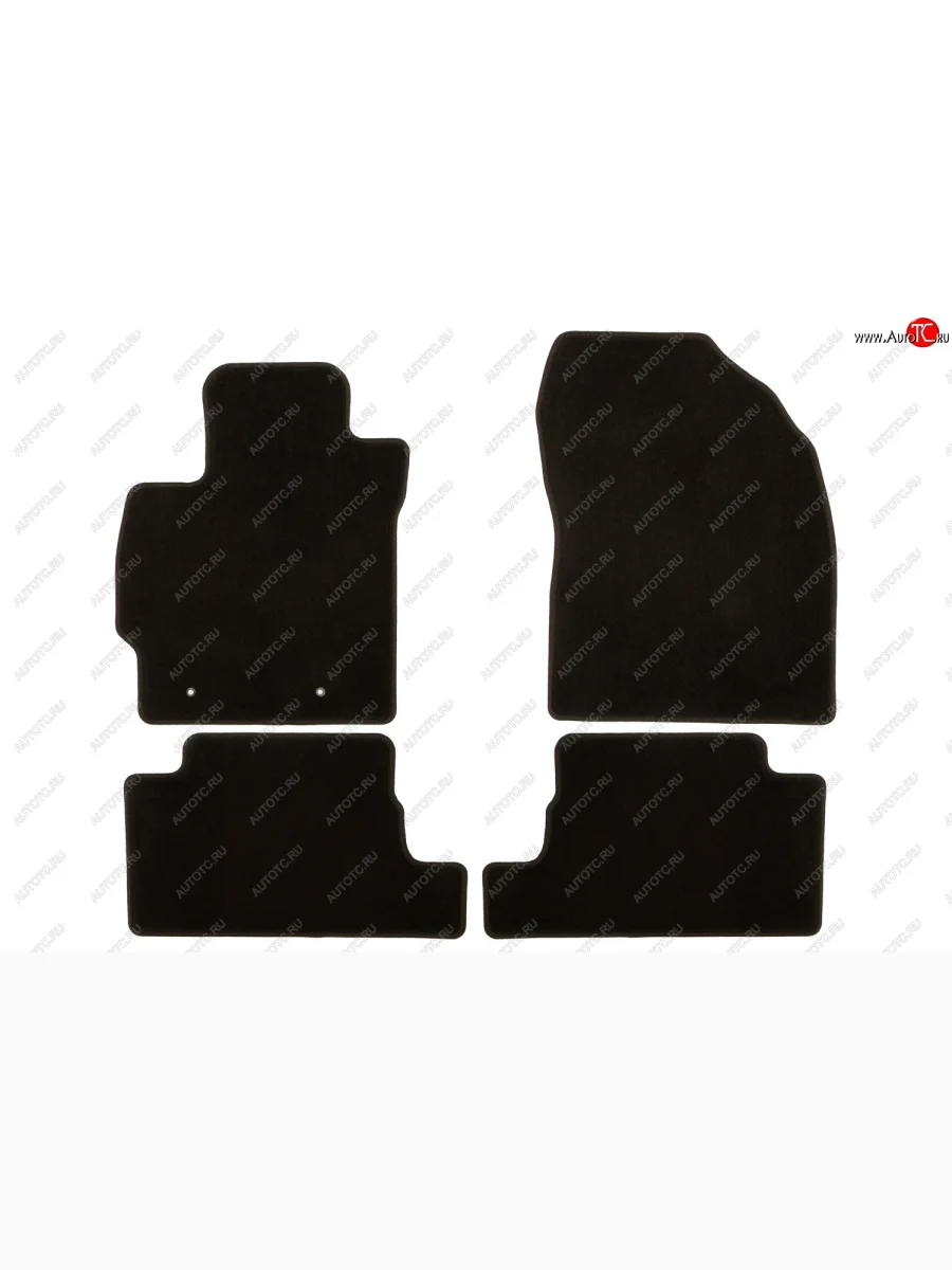 Коврики в салон Klever Econom TOYOTA Auris 2006-2010, 2010-2012, хб., 4 шт. (текстиль) Тойота Аурис Toyota Auris E150 хэтчбэк 5 дв. рестайлинг (2010-2012) (Чёрные)  в Керчи Республика Крым