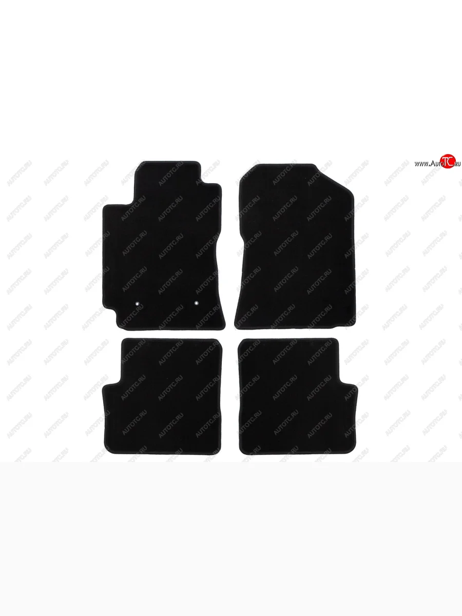 Коврики салона (текстиль) Klever Econom Toyota Corolla E120 седан дорестайлинг (2000-2004) (Чёрные)  в Керчи Республика Крым