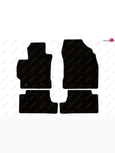 Коврики салона (текстиль) Klever Econom (Чёрные) Toyota Corolla E140 седан рестайлинг (2009-2013)