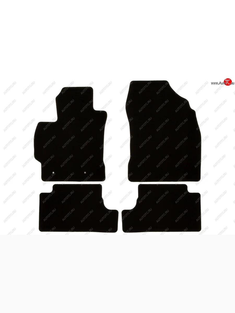 Коврики салона (текстиль) Klever Econom Toyota Corolla E140 седан дорестайлинг (2007-2010) (Чёрные)  в Перми Пермском крае