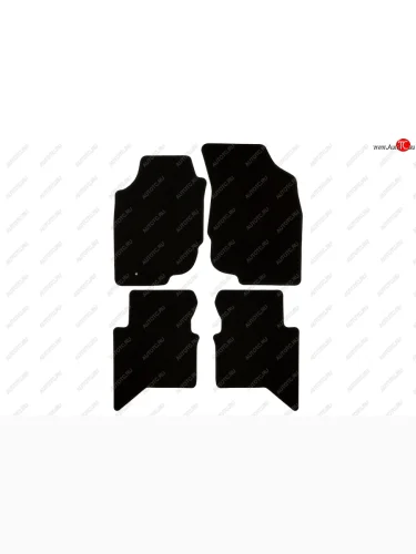 Коврики салона (текстиль) Klever Econom (Чёрные) Toyota Hilux AN20,AN30  2-ой рестайлинг (2011-2016)