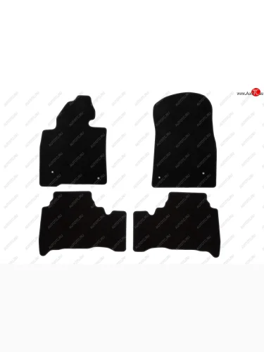 Коврики салона (текстиль) Klever Econom (Чёрные) Toyota Land Cruiser  200 (2007-2021) дорестайлинг, 1-ый рестайлинг, 2-ой рестайлинг