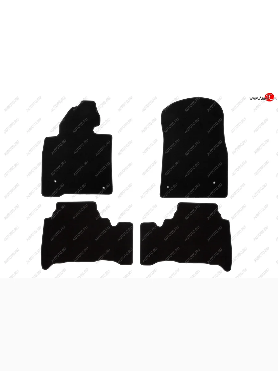 Коврики салона (текстиль) Klever Econom Toyota Land Cruiser 200 1-ый рестайлинг (2012-2015) (Чёрные)  в Самаре Самарской области