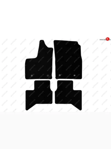 Коврики салона (текстиль) Klever Econom (Чёрные) Toyota Land Cruiser  J300 (2021-2025) дорестайлинг