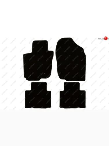 Коврики салона (Long версия, текстиль) Klever Econom (Чёрные) Toyota RAV4 XA30 5 дв. удлиненный 1-ый рестайлинг (2009-2010)