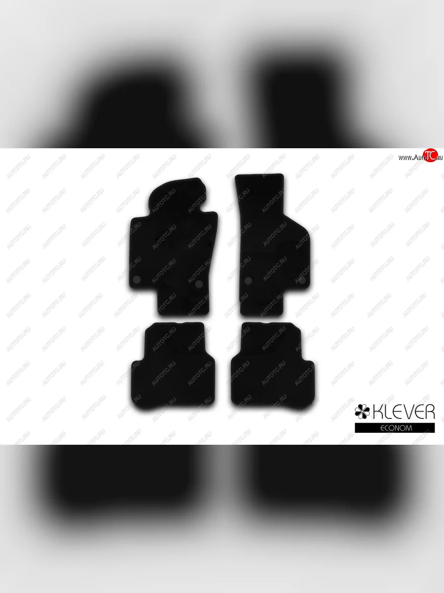 Коврики салона (текстиль) Klever Econom  Volkswagen Passat (2005-2011) B6 (Чёрные)  в Самаре Самарской области