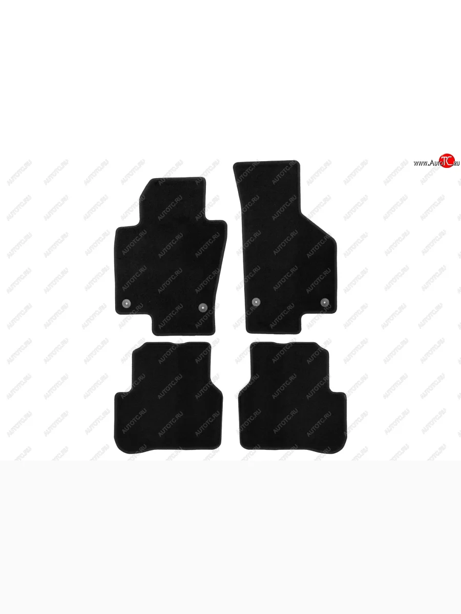 Коврики салона (текстиль) Klever Econom Volkswagen Passat CC дорестайлинг (2008-2012) (Чёрные)  в Керчи Республика Крым