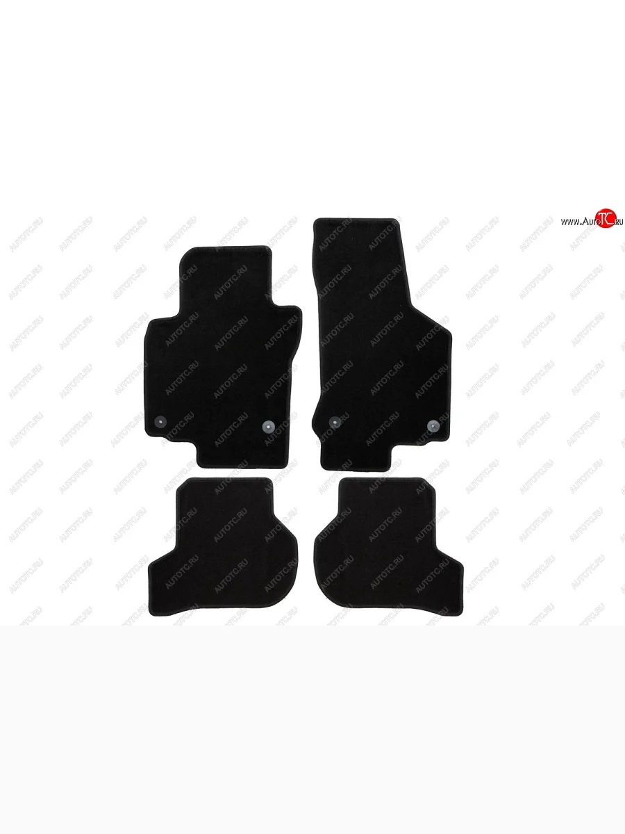 Коврики салона (текстиль) Klever Econom Volkswagen Scirocco дорестайлинг (2008-2014) (Чёрные)  в Керчи Республика Крым