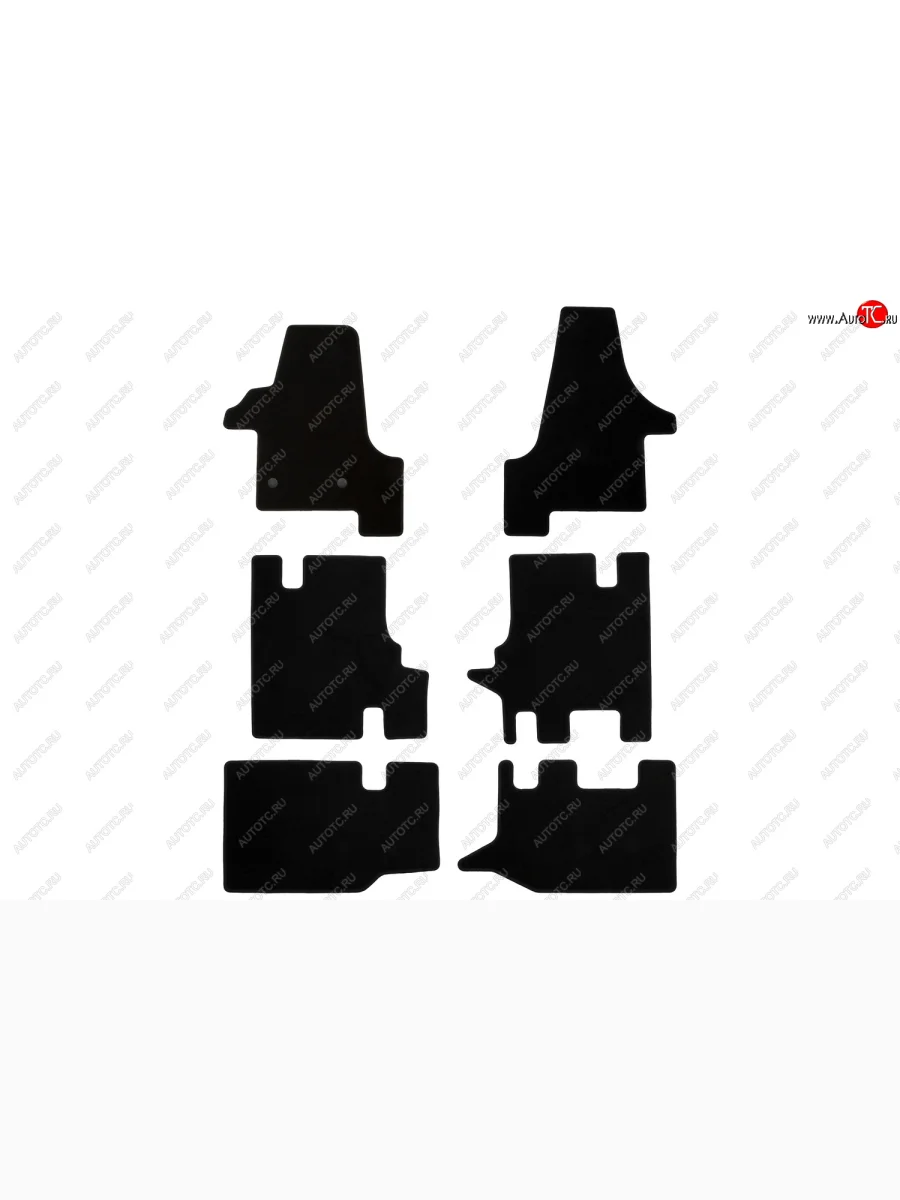 Коврики салона (текстиль) Klever Econom Volkswagen Transporter T5 дорестайлинг (2003-2009) (Чёрные)  в Керчи Республика Крым