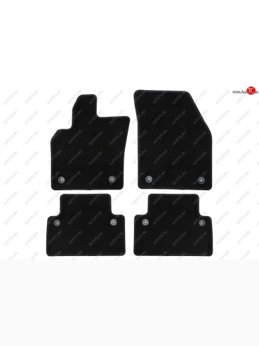 Коврики салона (текстиль) Klever Econom (Чёрные) Volvo S40 MS седан дорестайлинг (2004-2007)