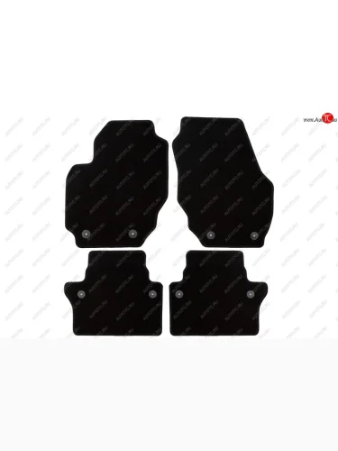 Коврики салона (текстиль) Klever Econom (Чёрные) Volvo S80 ( AS60 седан,  AS60,AS90, AS95 седан,  AS40,AS70, AS90) (2006-2016) дорестайлинг, 1-ый рестайлинг, седан 2-ой рестайлинг