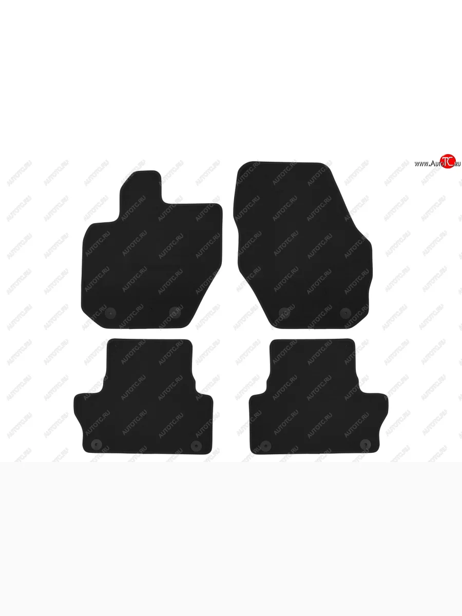 Коврики салона (текстиль) Klever Econom Volvo XC60  дорестайлинг (2008-2013) (Чёрные)  в Керчи Республика Крым