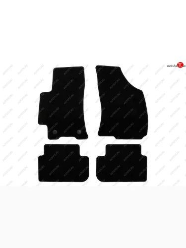 Коврики салона (текстиль) Klever Econom (Чёрные) ЗАЗ Chance ( седан,  хэтчбэк) (2009-2017)