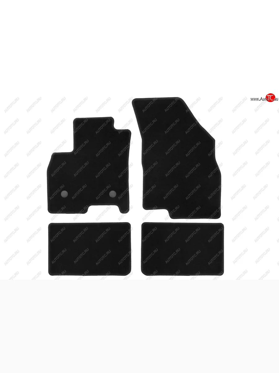 Коврики салона (текстиль) Klever Econom Chery Tiggo 8 PRO (2021-2025) (Чёрные)  в Самаре Самарской области