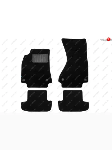 Коврики салона (текстиль) Klever Premium (Чёрные) Audi A5  8T (2007-2016) дорестайлинг, купе, рестайлинг, купе