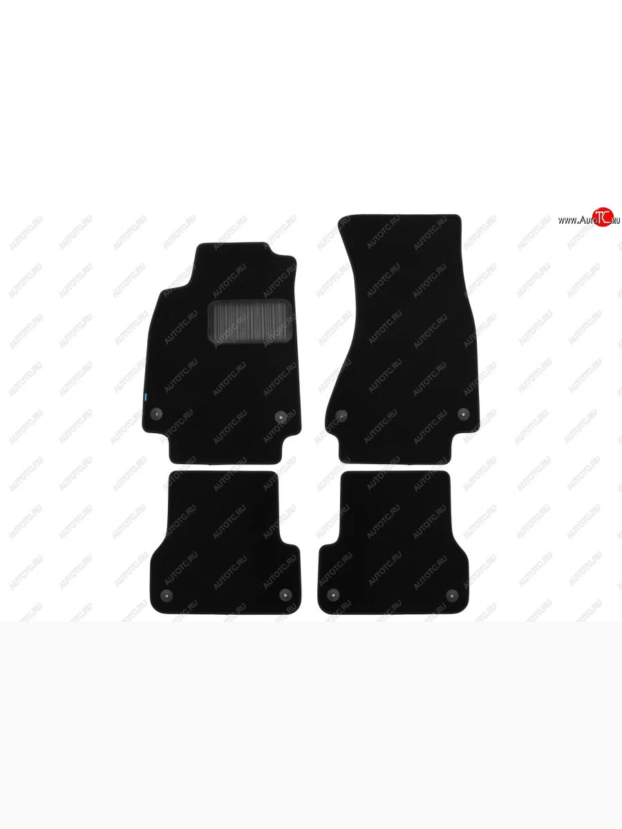 Коврики салона (текстиль) Klever Premium Audi A6 (C8) седан дорестайлинг (2018-2023) (Чёрные)  с доставкой в г. Керчь