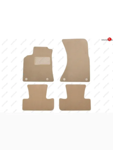 Коврики салона (текстиль) Klever Premium (Бежевые) Audi Q5 8R дорестайлинг (2008-2012)