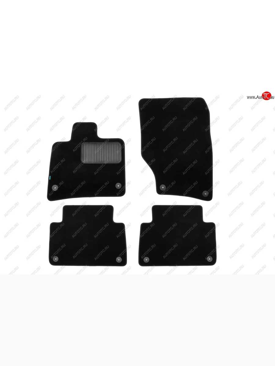 Коврики салона (текстиль) Klever Premium Audi Q7 4L рестайлинг (2009-2015) (Чёрные)  с доставкой в г. Пермь