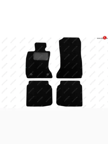 Коврики салона (для авто с АКПП, текстиль) Klever Premium (Чёрные) BMW 7 серия F01-F04 седан (2008-2015)