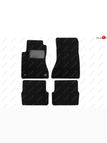 Коврики салона (для авто с АКПП, текстиль) Klever Premium (Чёрные) Cadillac CTS  седан (2002-2007)