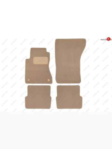 Коврики салона (для авто с АКПП, текстиль) Klever Premium (Чёрные) Cadillac CTS  седан (2002-2007)