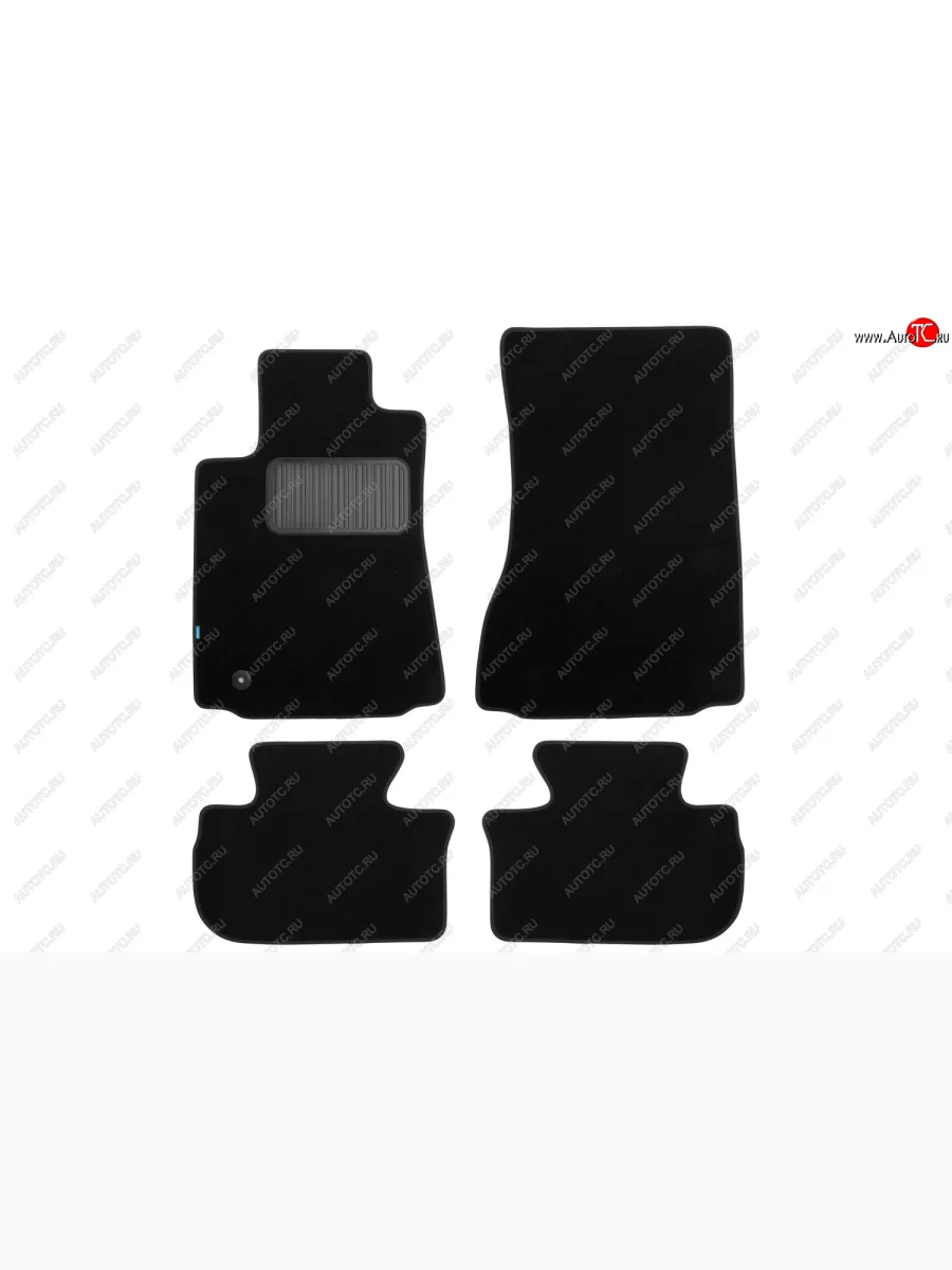 Коврики салона (для авто с АКПП, текстиль) Klever Premium Cadillac CTS седан (2007-2013) (Чёрные)  в Керчи Республика Крым