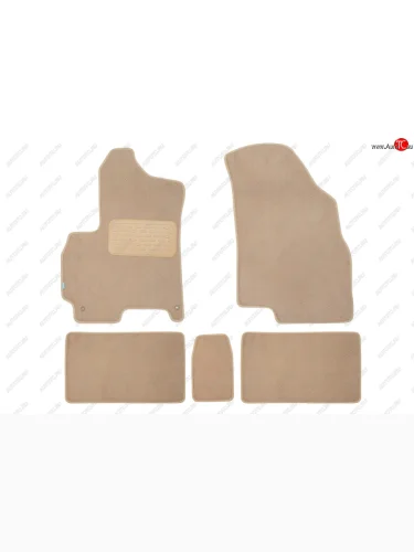 Коврики салона (текстиль) Klever Premium (Бежевые) Chery Tiggo 4 1-ый рестайлинг (2018-2023)