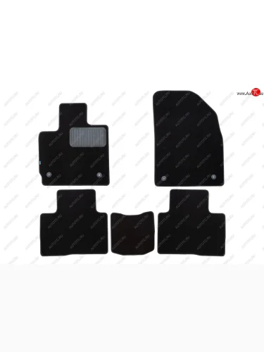 Коврики салона (текстиль) Klever Premium (Чёрные) EXEED TXL (2021-2025) 1-ый рестайлинг