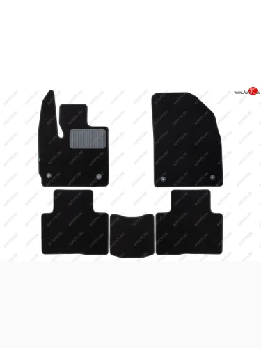 Коврики салона (текстиль) Klever Premium (Чёрные) EXEED TXL (2021-2025) 1-ый рестайлинг