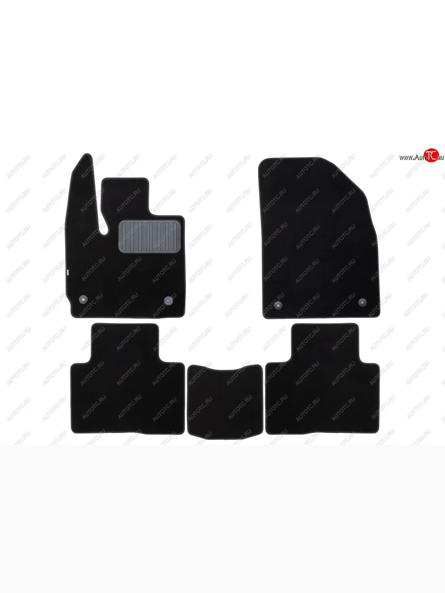 Коврики салона (текстиль) Klever Premium  EXEED TXL (2021-2025) (Чёрные)  в Керчи Республика Крым