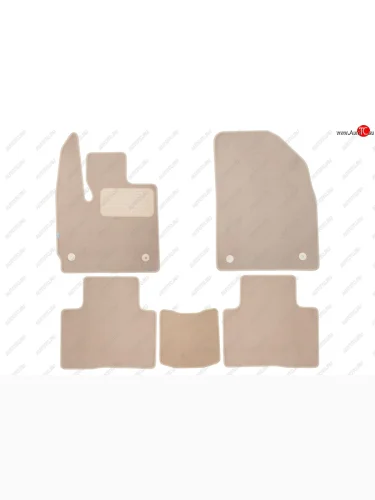 Коврики салона (текстиль) Klever Premium (Бежевые) EXEED TXL (2021-2025) 1-ый рестайлинг