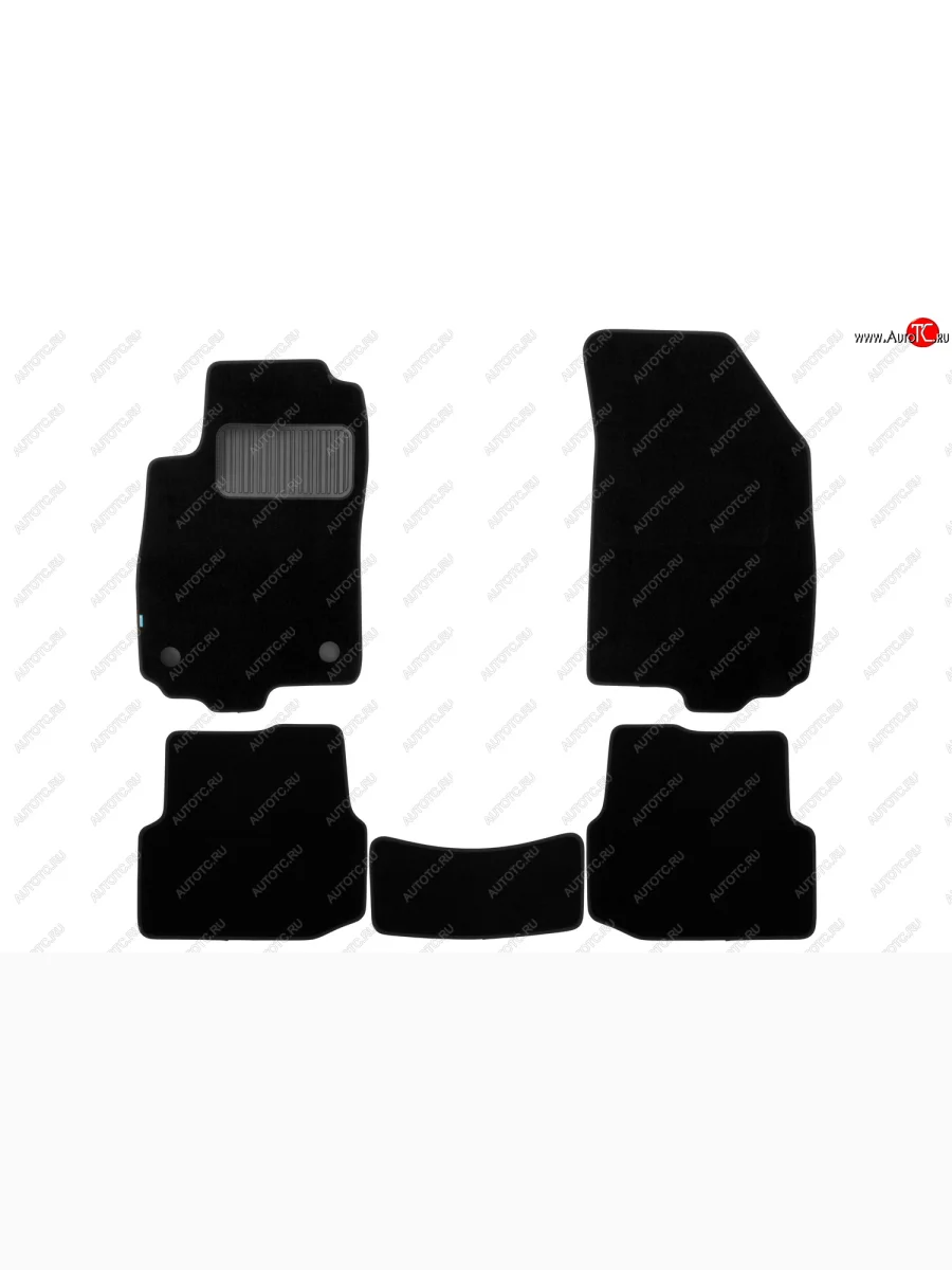 Коврики салона (текстиль) Klever Premium Chevrolet Aveo T300 хэтчбек (2011-2015) (Чёрные)  в Керчи Республика Крым