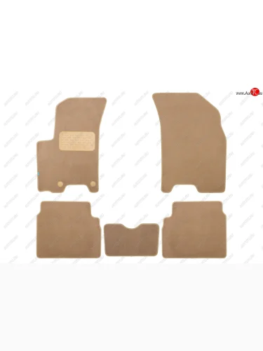 Коврики салона (текстиль) Klever Premium (Чёрные) Chevrolet Aveo T300 хэтчбек (2011-2015)