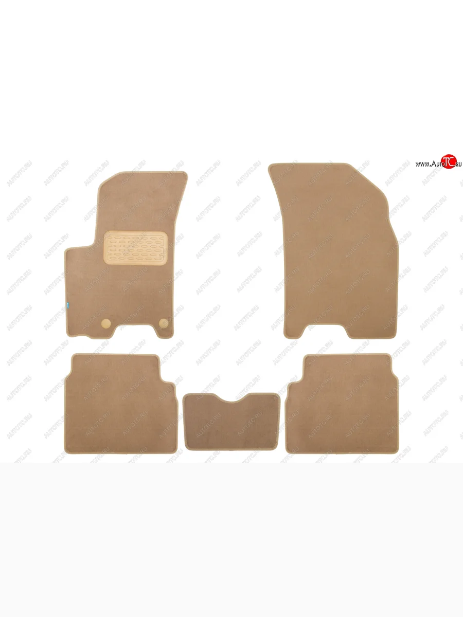 Коврики салона (текстиль) Klever Premium Chevrolet Aveo T300 хэтчбек (2011-2015) (Чёрные)  в Керчи Республика Крым