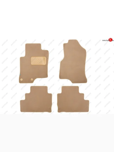 Коврики салона (текстиль) Klever Premium (Бежевые) Chevrolet Captiva  дорестайлинг (2006-2011)