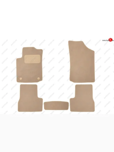 Коврики салона (МК1 АКПП, текстиль) Klever Premium (Бежевые) CITROEN C3 FC/FN хэтчбэк (2002-2009)