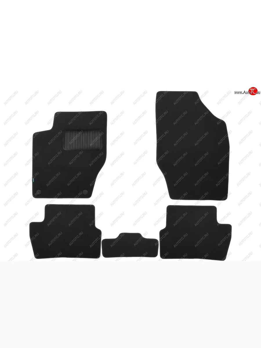 Коврики салона (текстиль) Klever Premium  CITROEN C4 (2004-2011) (Чёрные)  в Керчи Республика Крым