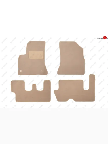 Коврики салона (текстиль) Klever Premium (Бежевые) CITROEN C4 Grand Picasso (2006-2014)