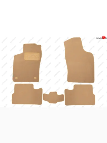Коврики салона (текстиль) Klever Premium (Бежевые) Daewoo Nexia рестайлинг (2008-2015)